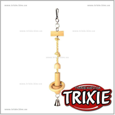 Кольцо деревянное с колокольчиком для птиц TRIXIE