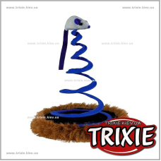 Мышь для кошки TRIXIE - на синей пружине Мышь для кошки TRIXIE - на синей пружине