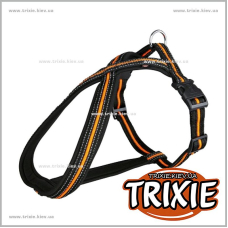 Шлея для собак TRIXIE - Fusion  (Размер:70–100см/23мм, Цвет:чёрный/оранж)