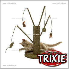 Когтеточка с удочками для кошки TRIXIE Когтеточка с удочками для кошки TRIXIE