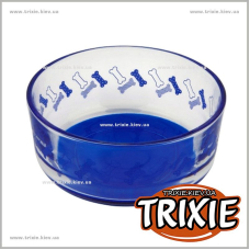 Стеклянная миска  для собак TRIXIE (Обьем : 0.8л/o15см)