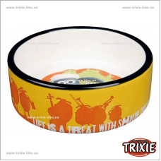 Миска для собак TRIXIE Shaun the Shepp (Размер: 0,8лх16см, Цвет: оранжевый)