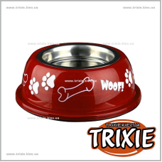 Миска стальная для собак TRIXIE (Размер: 1.6л/21см)