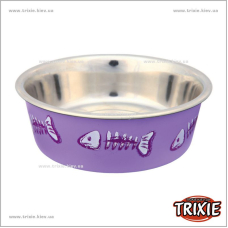 Миска стальная для кошек TRIXIE (Размер: 0.3л/12см)