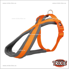 Шлея Premium-TRIXIE (XXS–XS: 26–38см/10мм, папайа)