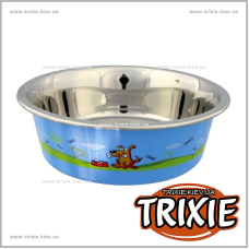 Миска стальная для собак TRIXIE (Размер: 0.4л/o14см)