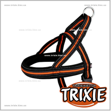 Шлея норвежская для собак TRIXIE - Fusion  (Размер:78–100см/35мм, Цвет:чёрный/оранж)