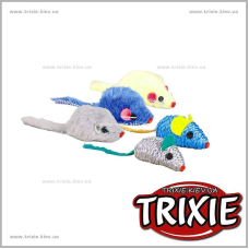 Набор для кошки TRIXIE - цветных мышей Набор для кошки TRIXIE - цветных мышей