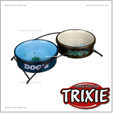 Миски для собак TRIXIE - на подставке (Размер: 2х1л/20см)