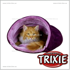 Лежак-пещера  для кошки TRIXIE- My Kitty Darling (фиолетовый)
