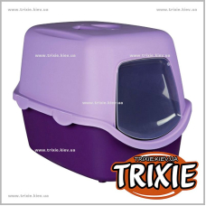 Туалет-домик для котов TRIXIE - Vico (Размер:40х40х56см, Цвет: фиолет/сирень)