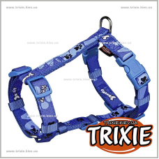 Шлея для собак TRIXIE - Woof(Размер:50–75см/25мм, Цвет: синий)
