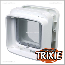 Двусторонняя дверца-автомат для котов TRIXIE - SureFlap (Цвет: белый)