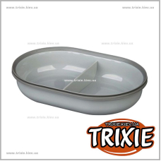 Миска двойная для собак TRIXIE - SureFeed (Цвет: серый)