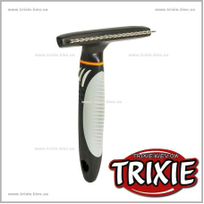 Расческа-грабли с крутящимся коротким зубом TRIXIE (Размер: 10х15см/1,5см)