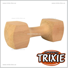 Деревянная квадратная гантель для собак TRIXIE (Вес: 1000г)