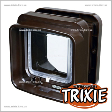 Двусторонняя дверца-автомат для котов TRIXIE - SureFlap (Цвет: коричневый)