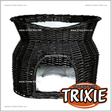 Лежак-домик для кошек TRIXIE (Цвет: черный)
