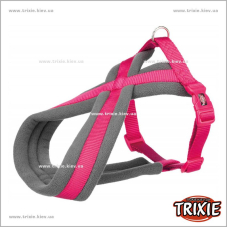 Шлея Premium-TRIXIE (M–L: 50–90см/25мм, фуксия)