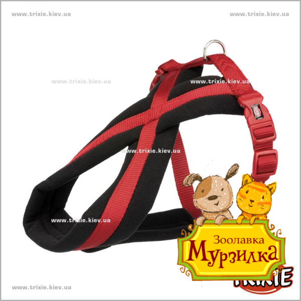 Шлея Premium-TRIXIE (XS–S: 30–55см/15мм, красный) Шлея Premium-TRIXIE (XS–S: 30–55см/15мм, красный)
