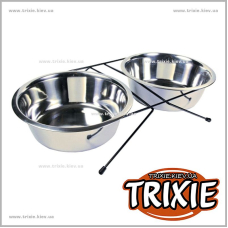 Подставка с мисками для кошек TRIXIE (Размер: 2 × 2.8 l/ø 24см) Подставка с мисками для кошек TRIXIE (Размер: 2 × 2.8 l/ø 24см)