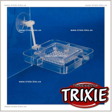 Кормушка для рыб  TRIXIE, квадратная с дном