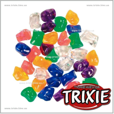 Разноцветные прозрачные камни для аквариумов  TRIXIE