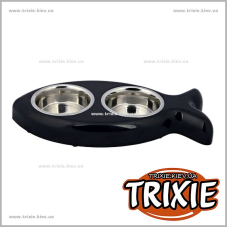 Две миски на подставке для котов TRIXIE