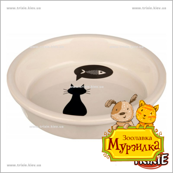 Керамическая миска для кота TRIXIE CAT