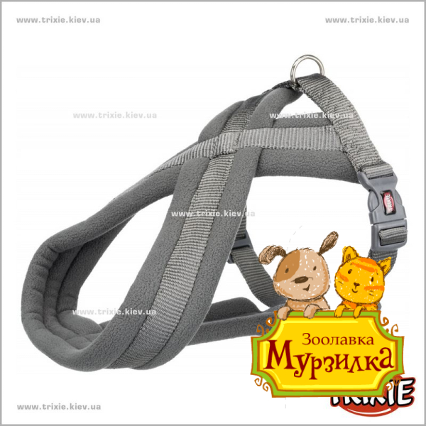 Шлея Premium-TRIXIE (M–L: 50–90см/25мм, графит) Шлея Premium-TRIXIE (M–L: 50–90см/25мм, графит)