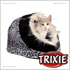Лежак-пещера  для кошки TRIXIE - Minou (Размер: 35х26х41см, Цвет: снежный барс)