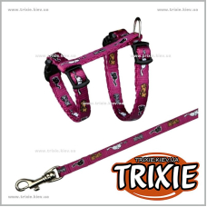 Шлея для котят TRIXIE (21-33см/ 8мм/ 1,20м) Шлея для котят TRIXIE (21-33см/ 8мм/ 1,20м)