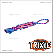 Двойная палочка на канате для собак TRIXIE - Denta Fun (Размер: 4см/37см)