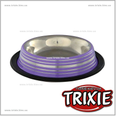 Миска для кошки TRIXIE - металлическая с резинкой Миска для кошки TRIXIE - металлическая с резинкой