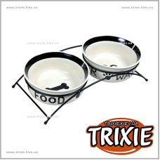 Стояк с 2мя мисками для собак TRIXIE (Размер: 1,6л/20см) Стояк с 2мя мисками для собак TRIXIE (Размер: 1,6л/20см)
