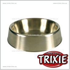 Нержавеющая миска для собак TRIXIE (Размер: 22 см, Обьем: 1,8 л.)