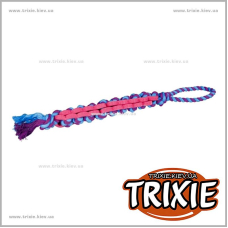 Двойная палочка на канате для собак TRIXIE - Denta Fun (Размер: 4см/48см)
