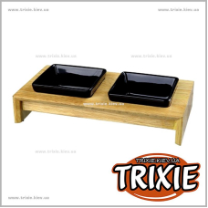 Две миски на подставке для собак TRIXIE (Размер: 28х5х15см)