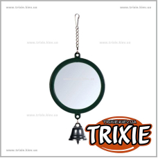 Зеркало с колокольчиком для птиц TRIXIE (Размер: 7см) Зеркало с колокольчиком для птиц TRIXIE (Размер: 7см)