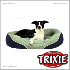 Лежак для собак TRIXIE - Tiago (Размер: 90×70см, Цвет: светло-зеленый/синий)