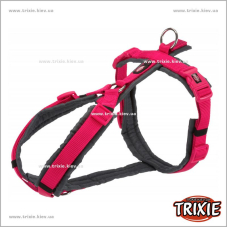 Шлея Premium trekking-TRIXIE (S: 36–44см/15мм, фуксия/графит)