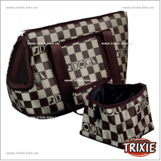 Сумка переноска с миской для собак TRIXIE Chess