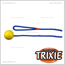 Резиновый мяч на веревке для собак TRIXIE (Длина: 1м)