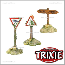 Набор гротов для рыбок TRIXIE - Дорожные знаки Набор гротов для рыбок TRIXIE - Дорожные знаки