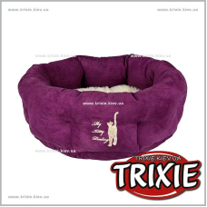 Лежак  для кошки TRIXIE - Kitty Darling (Цвет: фиолет./крем)