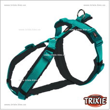 Шлея Premium trekking-TRIXIE (,M: 53–64см/20мм,океан/графит)