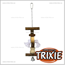 Игрушка с колокольчиком и канатом для птиц TRIXIE (Размер: 38см) Игрушка с колокольчиком и канатом для птиц TRIXIE (Размер: 38см)