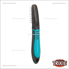 Колтунорез с изогнутыми зубцами TRIXIE (ручка пластик, 18 cм)