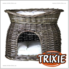 Лежак-домик для кошек TRIXIE (Цвет: серый)