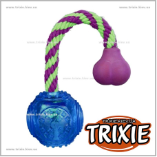 TPR мяч на канате для собак TRIXIE